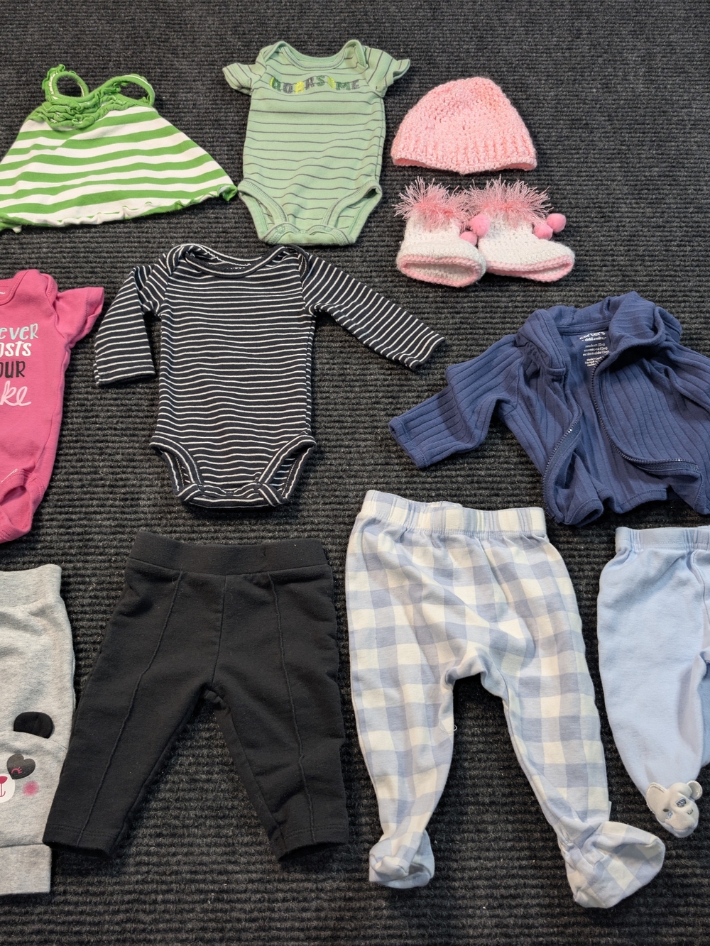 NB & 0-3 Mo Clothing Lot - 12 Pieces